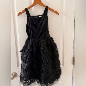 NWT Kensie Girl special occasion Black Floral Appliqué Party Dress Size 8